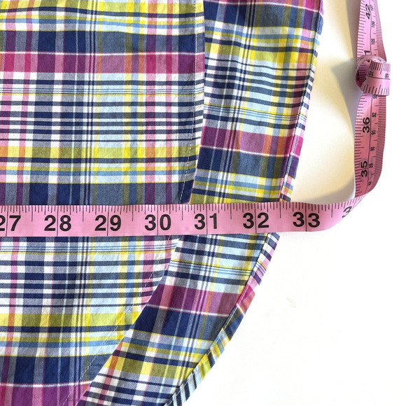 Peter Millar Mens Shirts Size XL Bold Multi Plaid Long Sleeve Button Down - Picture 9 of 9